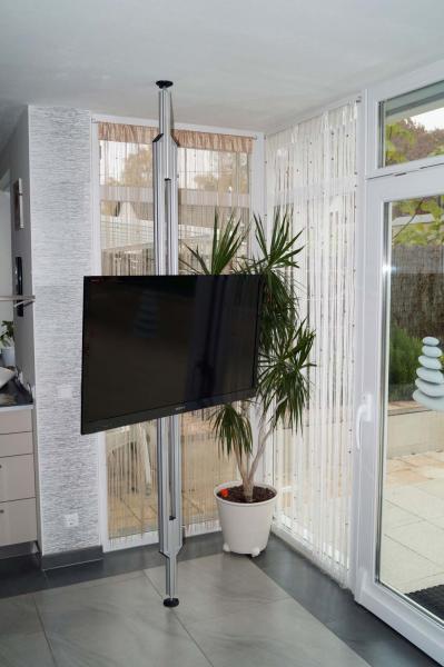 Preview: TV Stange Twinni, TV Säule, Boden-Decken Stange mit TV Halterung, 28-65 Zoll Preview: TV Stange Twinni