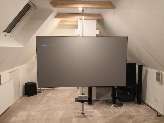 Preview: Beamer-Leinwand-Decken-Halterung, Boden-Decken-Stange Preview: Beamer-Leinwand-Decken-Halterung, Boden-Decken-Stange