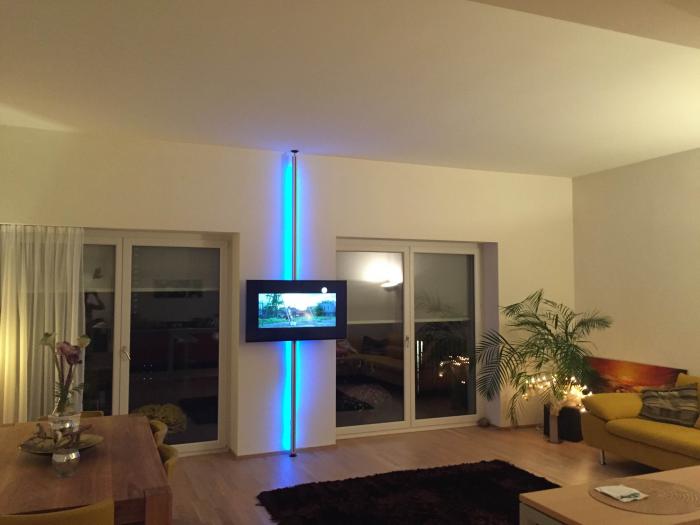LED-Beleuchtung TV Stange