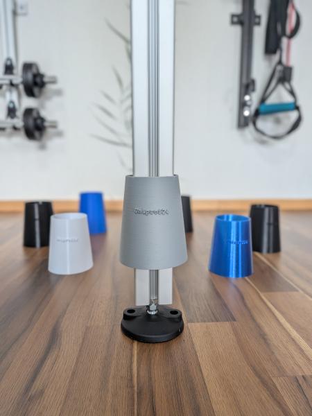 Möbel Fußabdeckung Manschette Boden-Decken-Stange