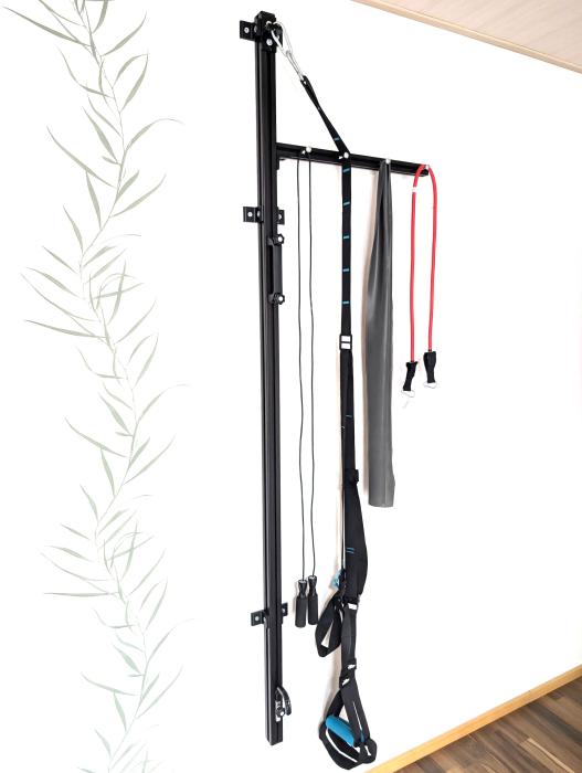 Thera-Band Trainingsstation schwarz, Thera-Band Wandstation, Sling-Halterung