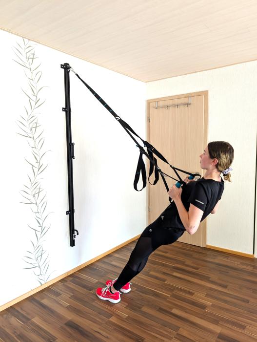 Thera-Band Trainingsstation schwarz, Thera-Band Wandstation, Sling-Halterung
